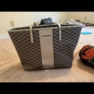 Silver large tote Michael Kors